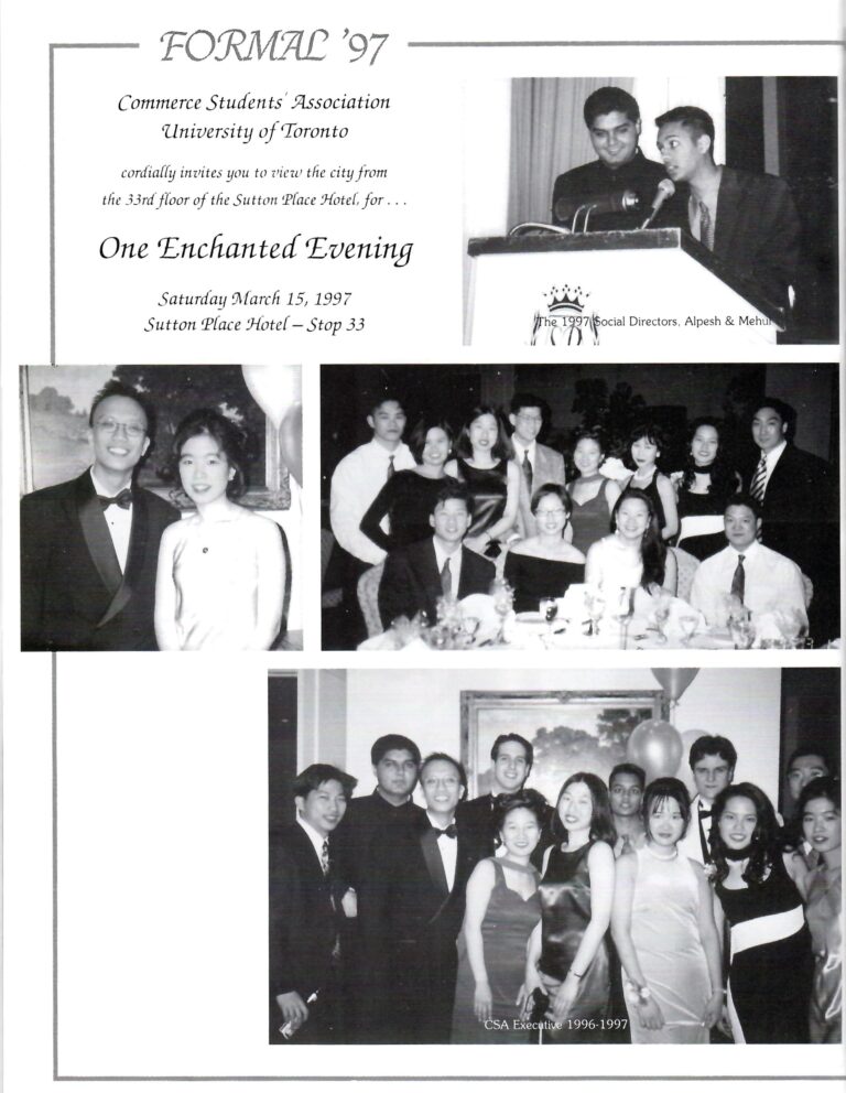 The CSA’s annual formal (1997)